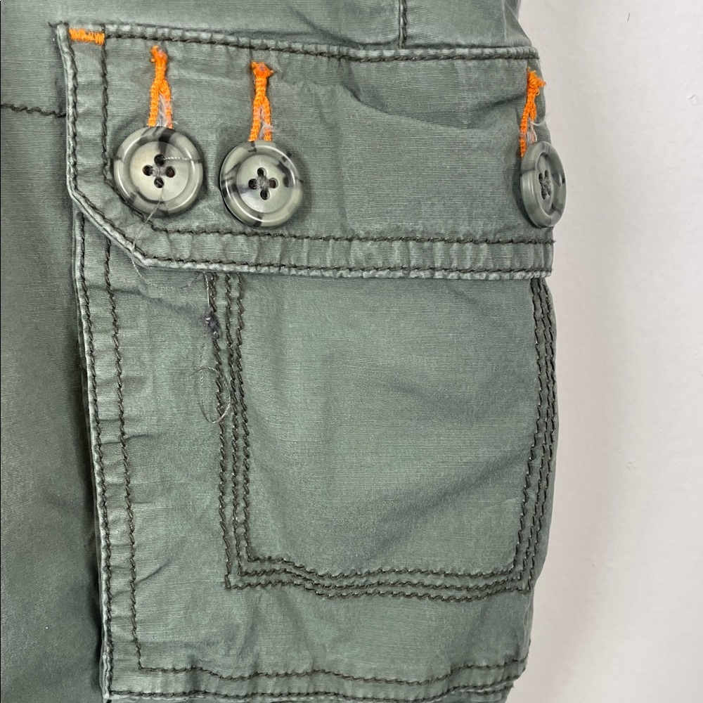 Old Navy Vtg Drawstring Coin Pocket Hiking Women's 2XL Green Cargo Jogger Pants - Picture 7 of 12